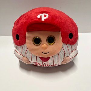 TY BEANIE BALLZ  Philadelphia Phillies Stuffed Plush Ball - 8 inch